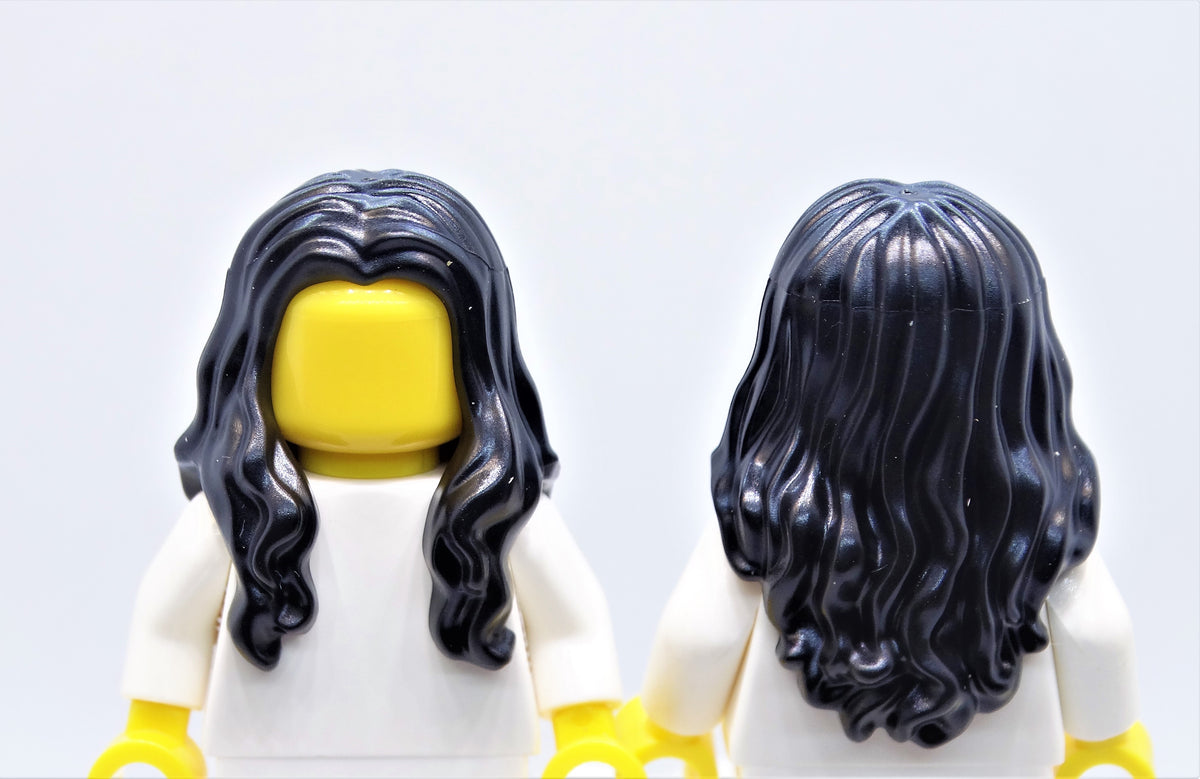 Lego long black discount hair