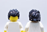 Hair part - Hair Messy, Combed Back (colors available: Black) (**this part is available for custom minifig order only)