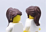 Hair part - Hair Long Ponytail, Side Bangs, Hole on Top (colors available: Dark Brown)