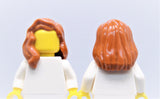 Hair part - Hair Female Mid-Length with Part over Right Shoulder (colors available: Black, Bright Light Yellow, Dark Orange)